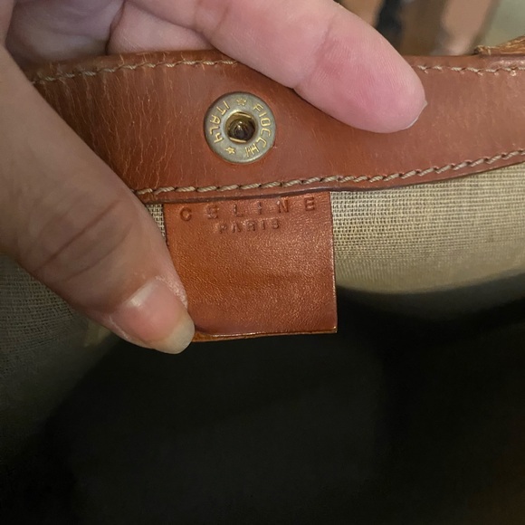 Celine - VINTAGE - GUC - Macadam Brown Patterned Tote - Picture 6 of 16